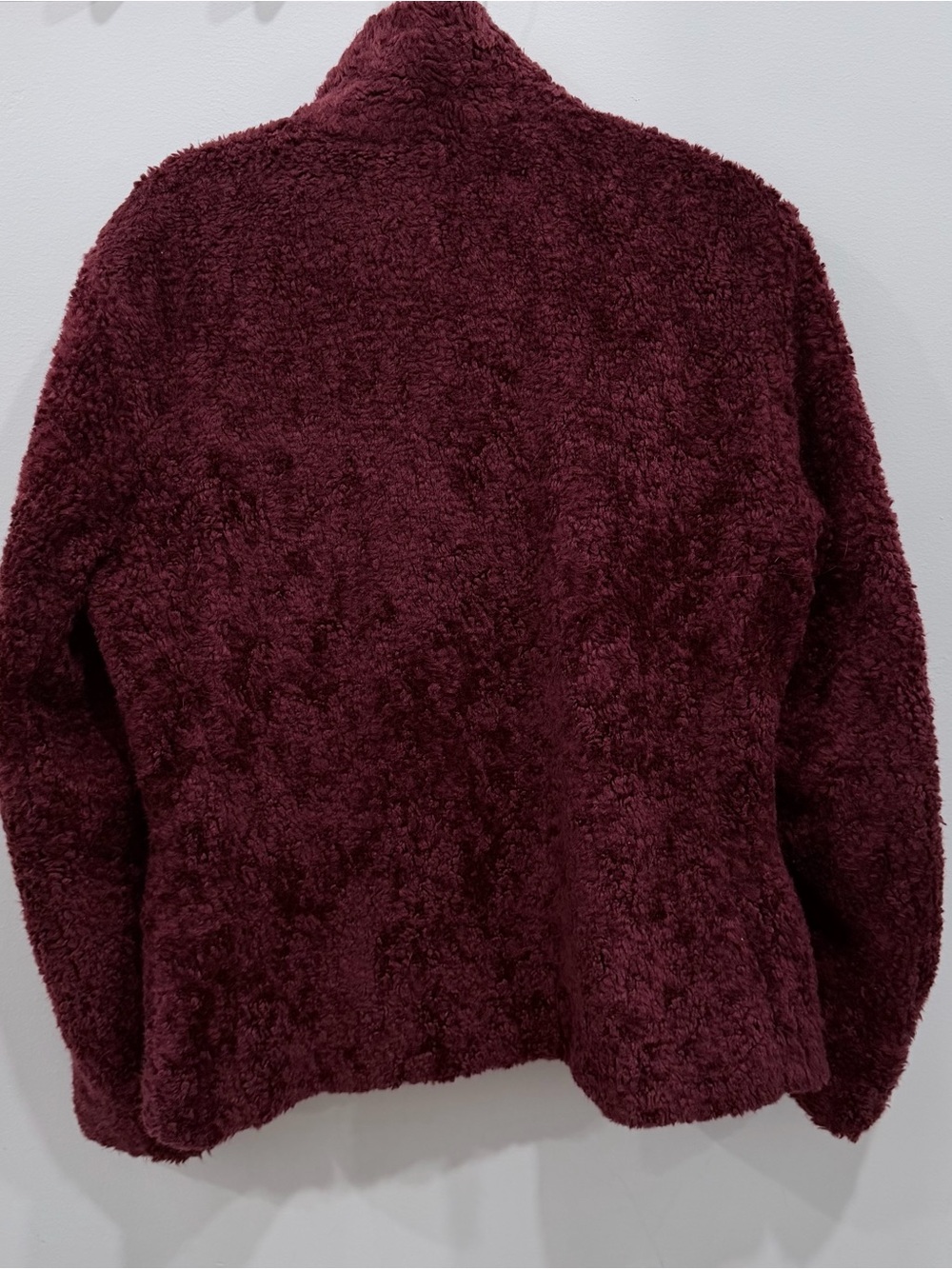 Pendleton Burgundy Plush Sherpa Zip-Up Jacket - Picture 3 of 6